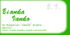 bianka vanko business card